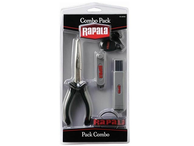Kit Combo Rapala - Alicate de Bico, Afiador de Anzol e Furador de Jigs