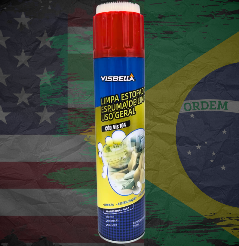 Limpa Estofados Espuma de Limpesa Uso Geral Visbella 750ml
