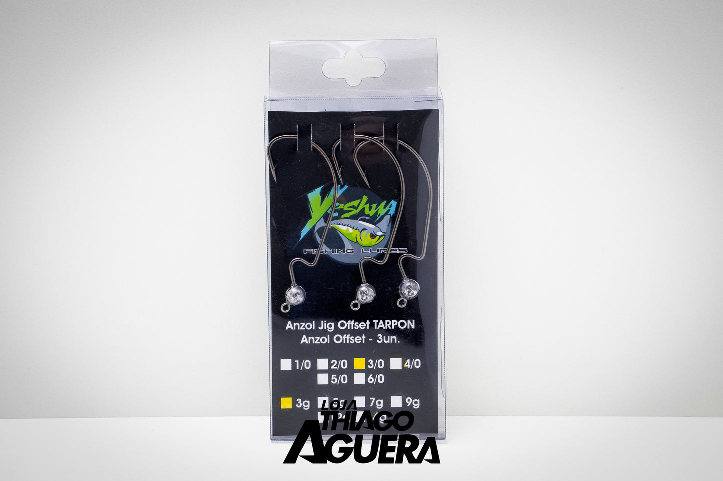 Yeshua Fishing Lures Anzol Jig Offset TARPON 3un
