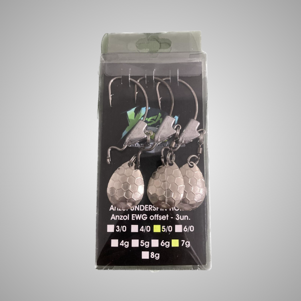 Yeshua Fishing Lures Anzol Underspin Hours EWG Offset