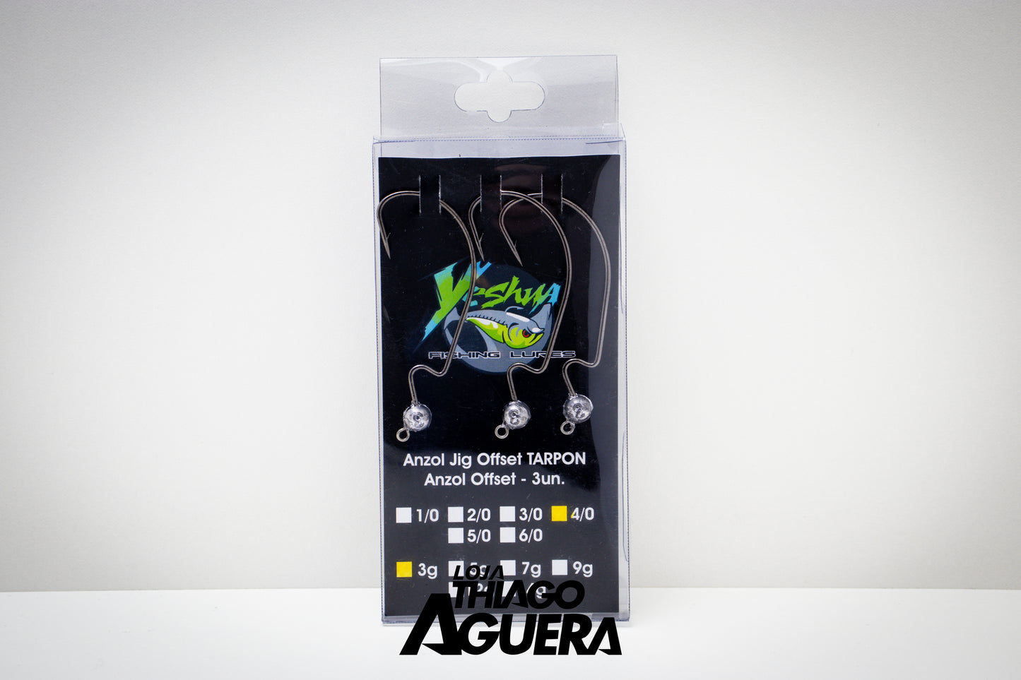 Yeshua Fishing Lures Anzol Jig Offset TARPON 3un
