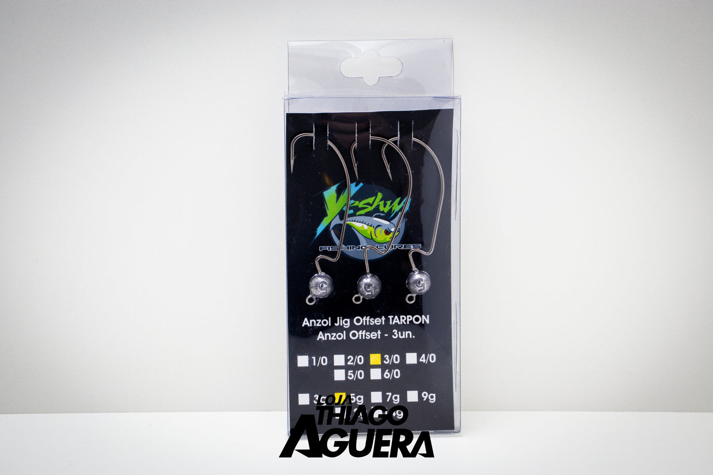 Yeshua Fishing Lures Anzol Jig Offset TARPON 3un