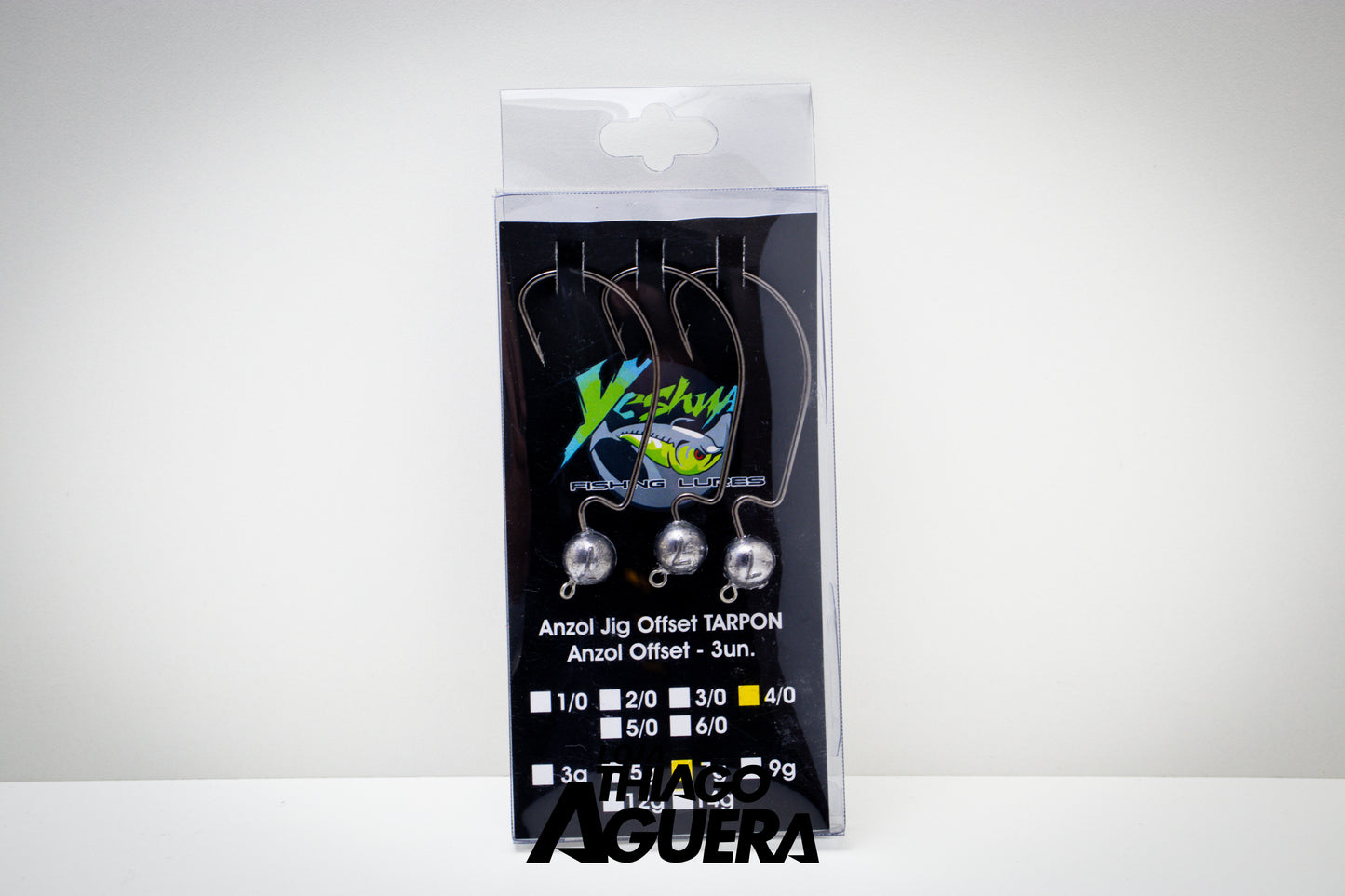 Yeshua Fishing Lures Anzol Jig Offset TARPON 3un
