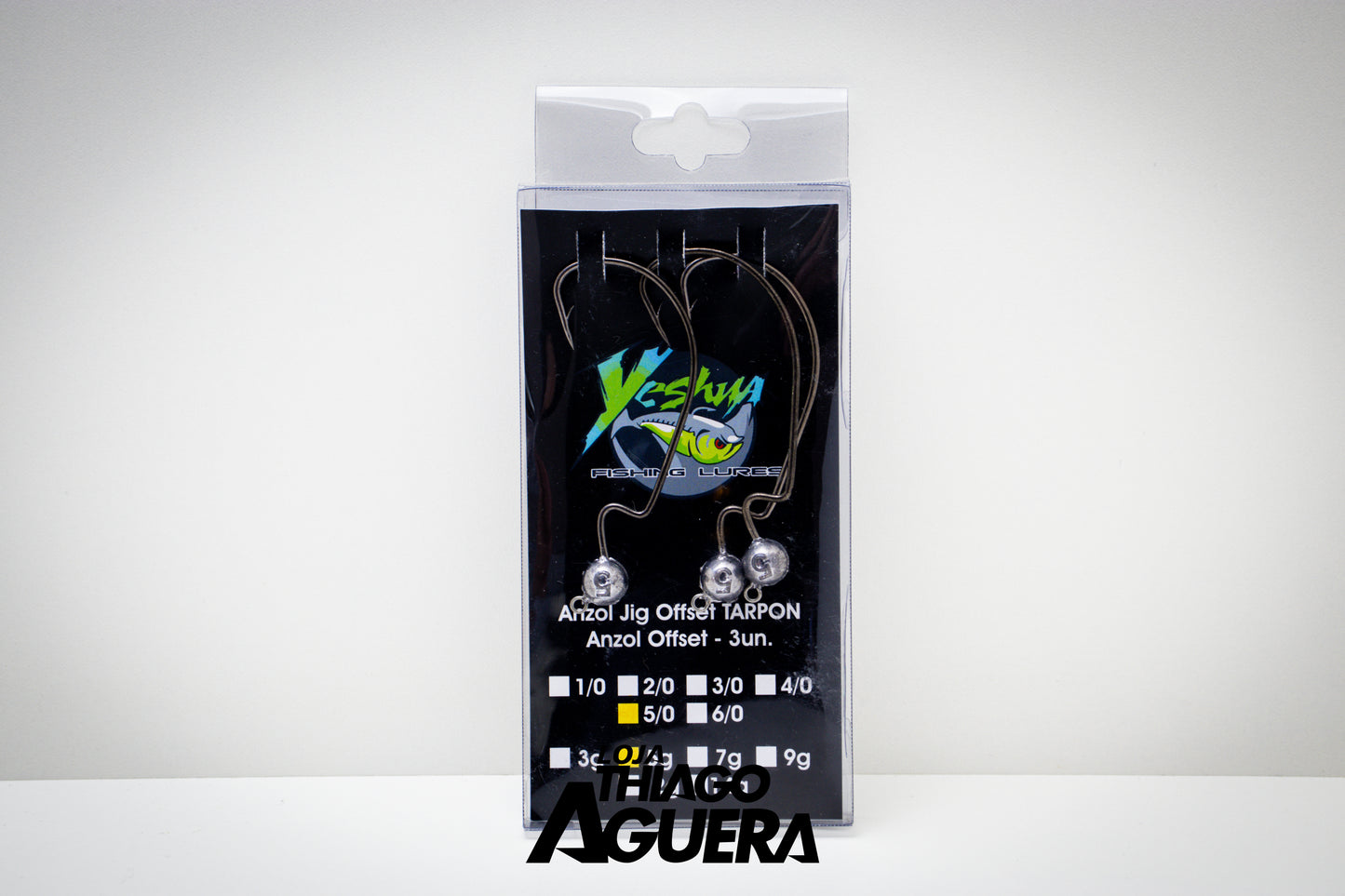 Yeshua Fishing Lures Anzol Jig Offset TARPON 3un