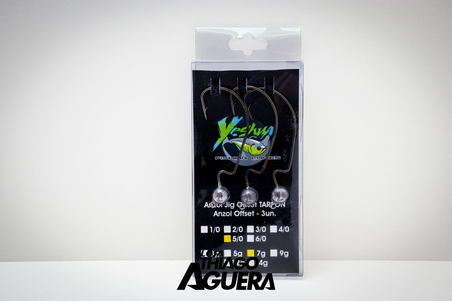 Yeshua Fishing Lures Anzol Jig Offset TARPON 3un