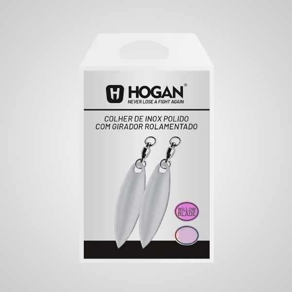 Colher Hogan Willow Blade de Inox Com Girador Rolamentado