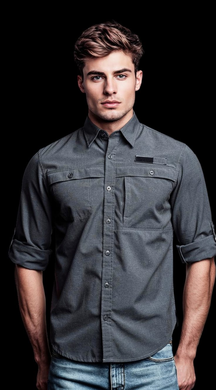 Camisa Baitfishing Old Fash Manga Longa