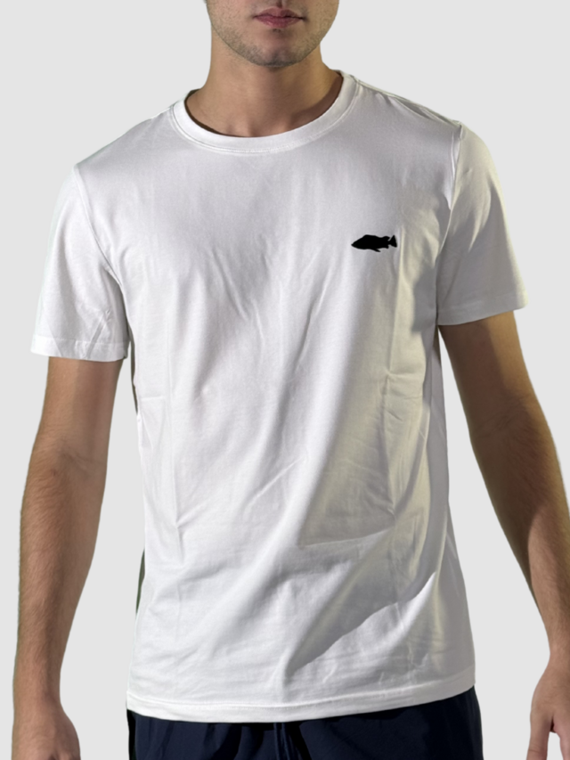 Camiseta Fish Ops Logo Em Camurça