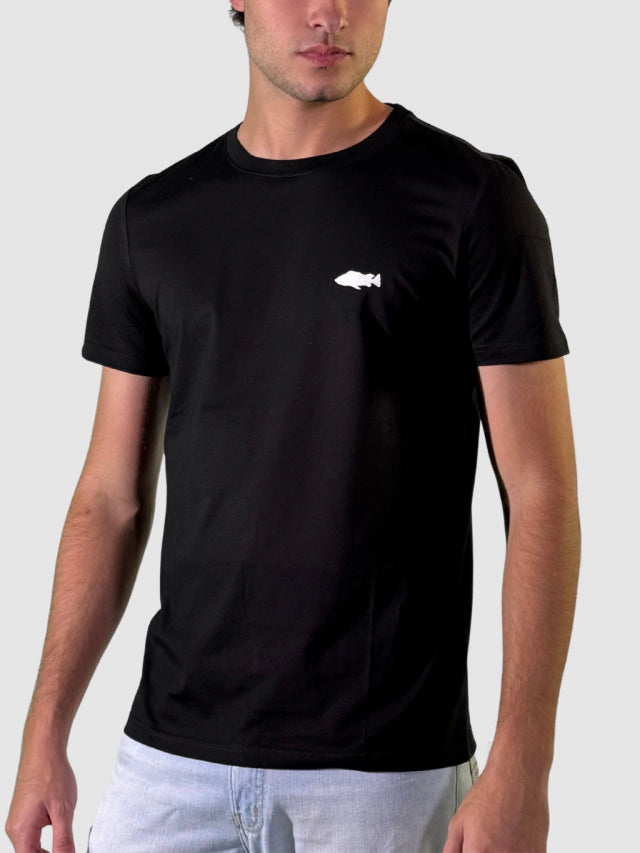 Camiseta Fish Ops Logo Em Camurça