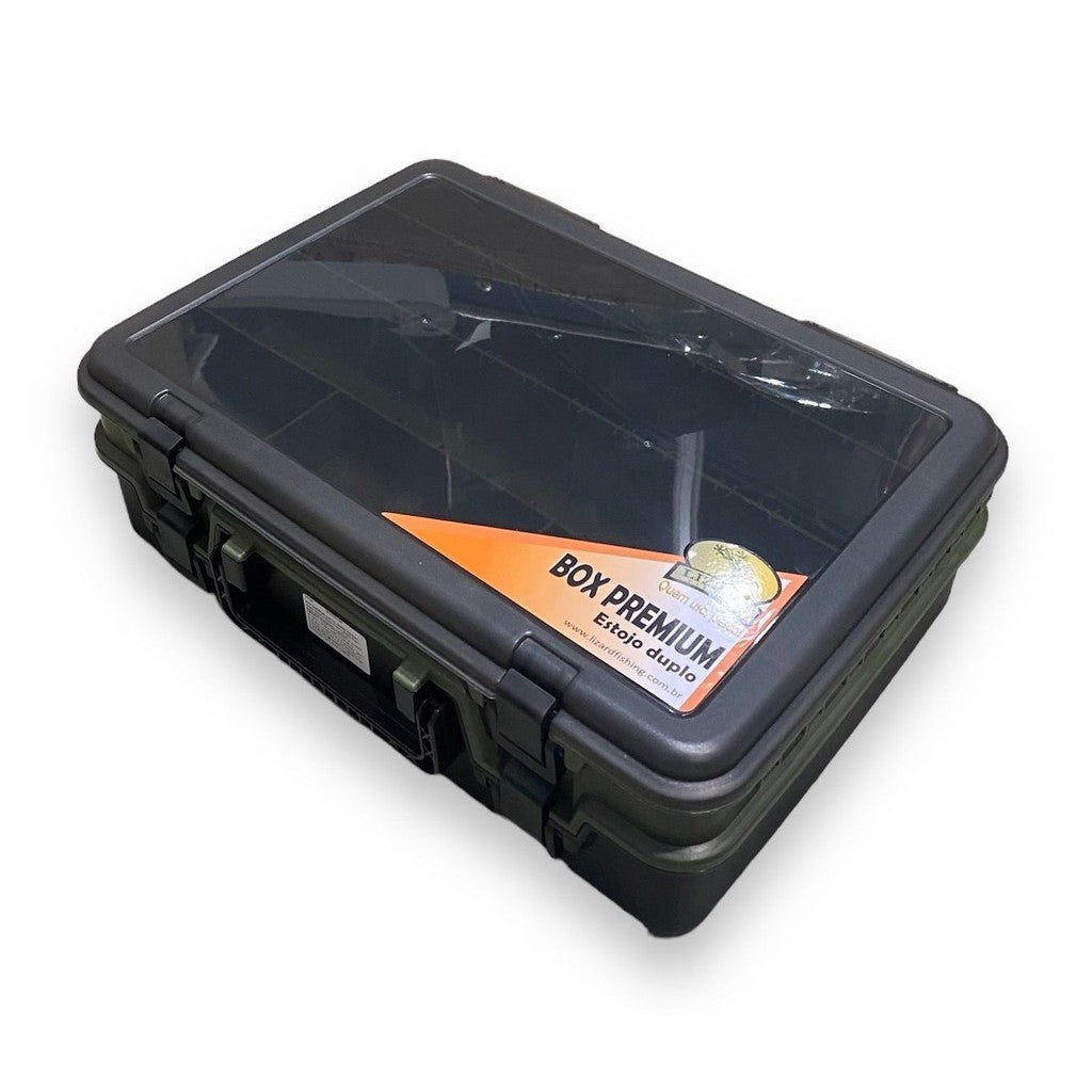 Caixa De Pesca Box Premium Lizard Estojo Duplo