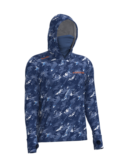Camiseta X-Protection 360  Poliamida Estampada - Mar Negro