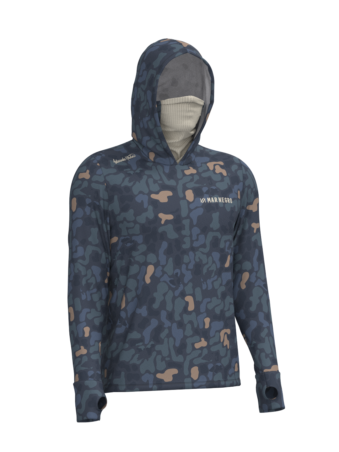 Camiseta X-Protection 360  Poliamida Estampada - Mar Negro