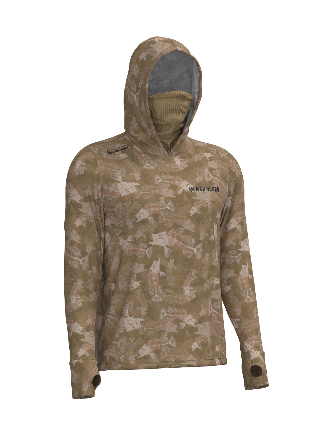 Camiseta X-Protection 360  Poliamida Estampada - Mar Negro