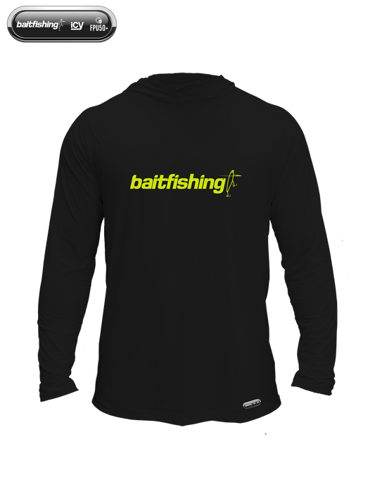Camiseta Baitfishing Icy Hoodie Hybrid - Camo Lime