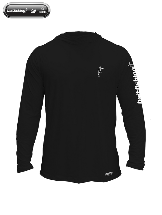 Camiseta Baitfishing Icy Hoodie Minimal - Preto/Branco