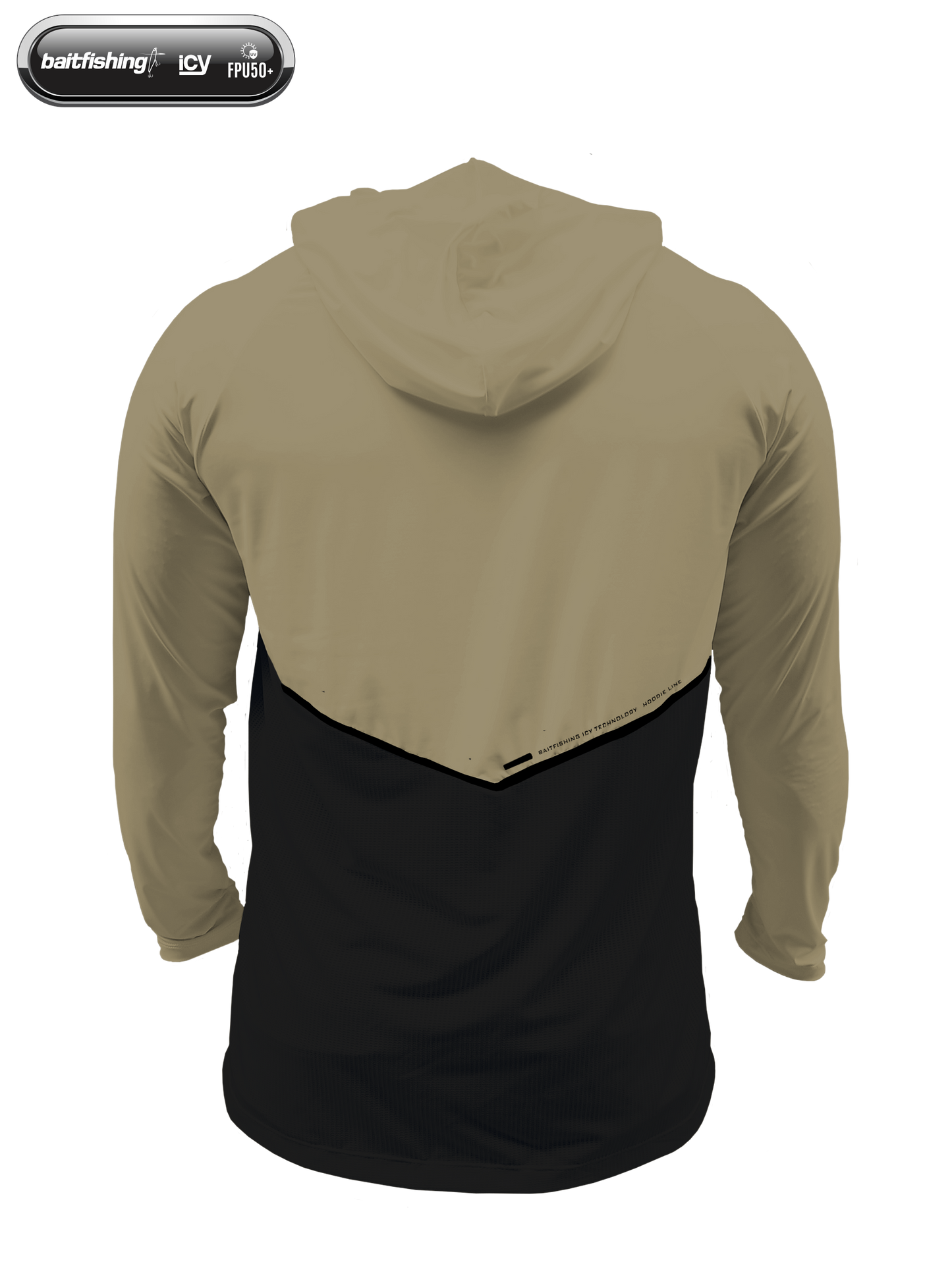 Camiseta Baitfishing Icy Hoodie Minimal - Marrom/Preto