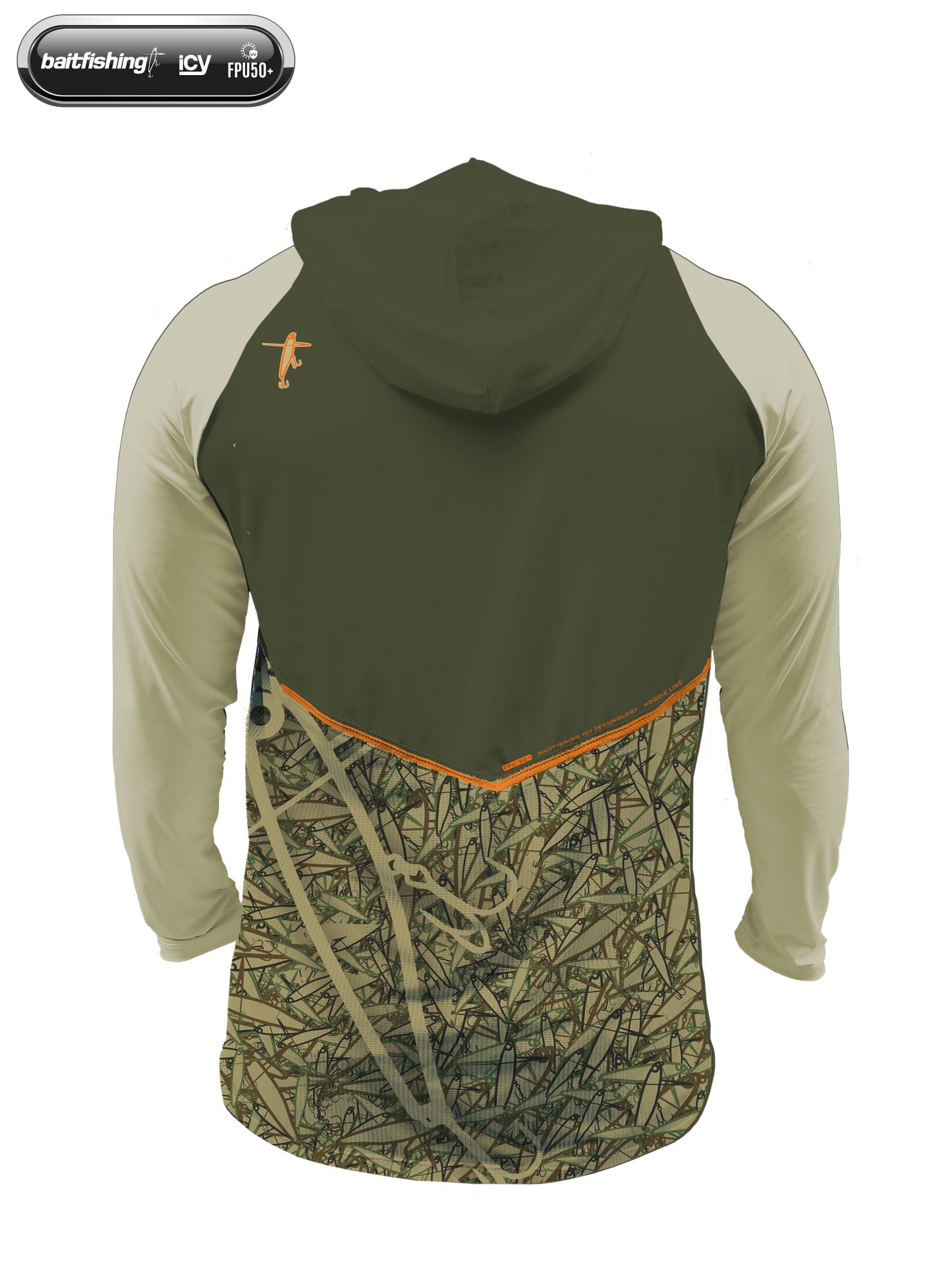 Camiseta Baitfishing Icy Hoodie Hybrid - Stick Camo