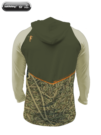 Camiseta Baitfishing Icy Hoodie Hybrid - Stick Camo