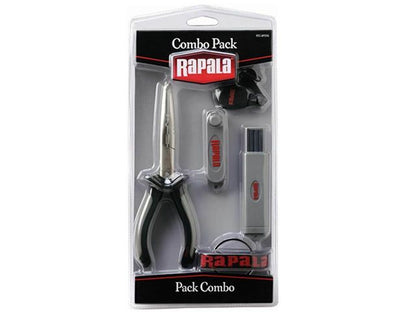 Kit Combo Rapala - Alicate de Bico, Afiador de Anzol e Furador de Jigs