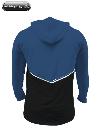 Camiseta Baitfishing Icy Hoodie Minimal - Azul/Preto