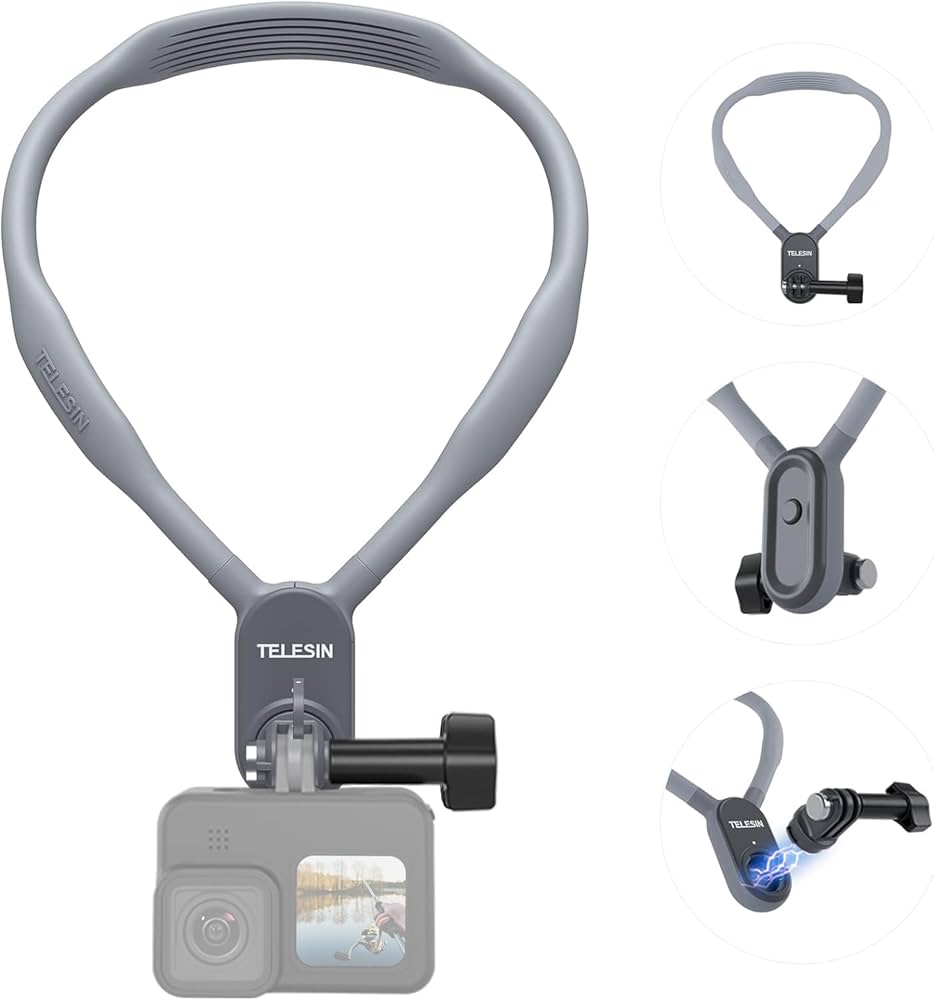 Suporte de Pescoço Para Gopro e Celular Telesin