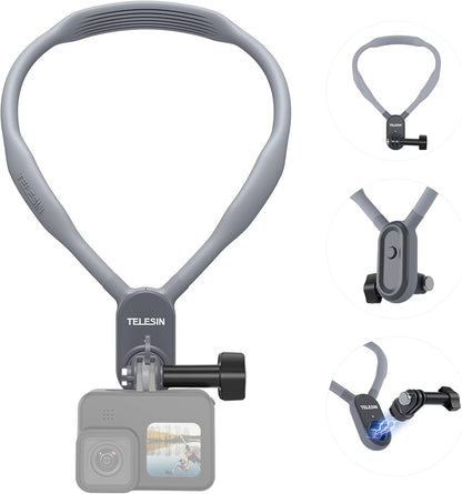 Suporte de Pescoço Para Gopro e Celular Telesin