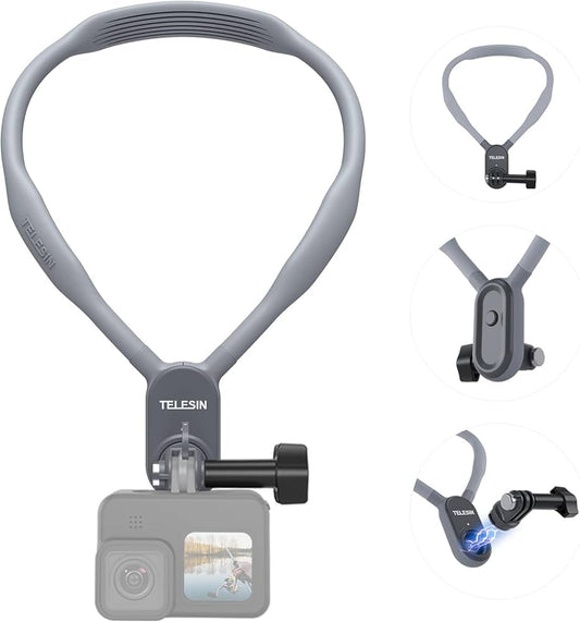 Suporte de Pescoço Para Gopro e Celular Telesin