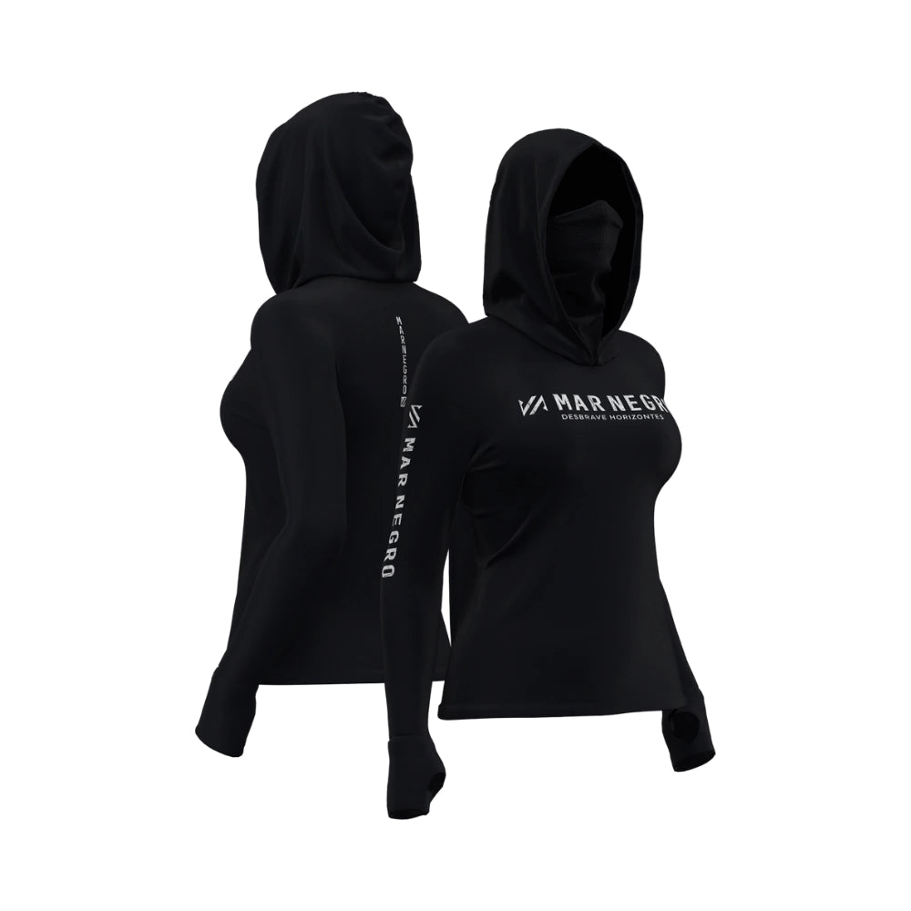 Camiseta Feminina X Protection Poliamida Mar Negro