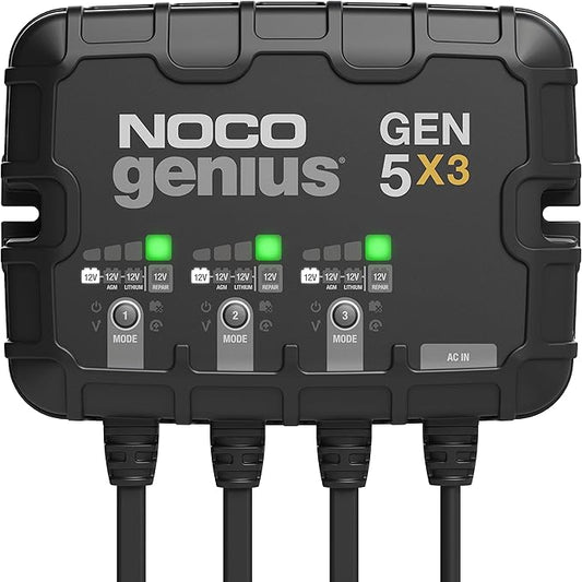 Carregador de Bateria 12V Noco Genius GenPro 5x3 15A Bivolt Prova D'Água