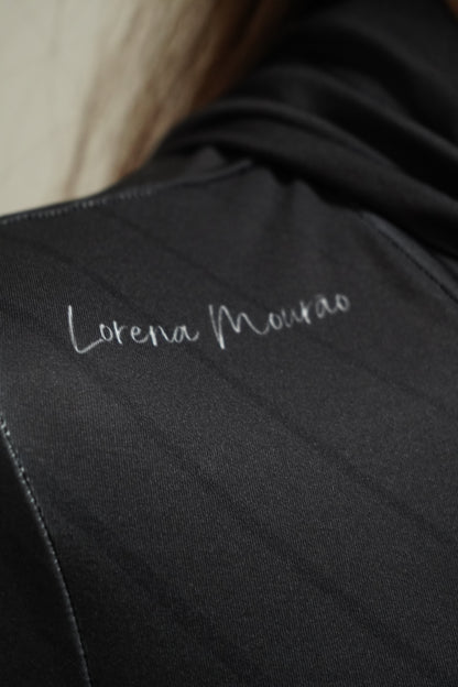 Camiseta Personalizada Feminina Sublimada Manga Longa Mar Negro