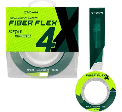 Linha Multifilamento Fiber Flex 4 - Crown
