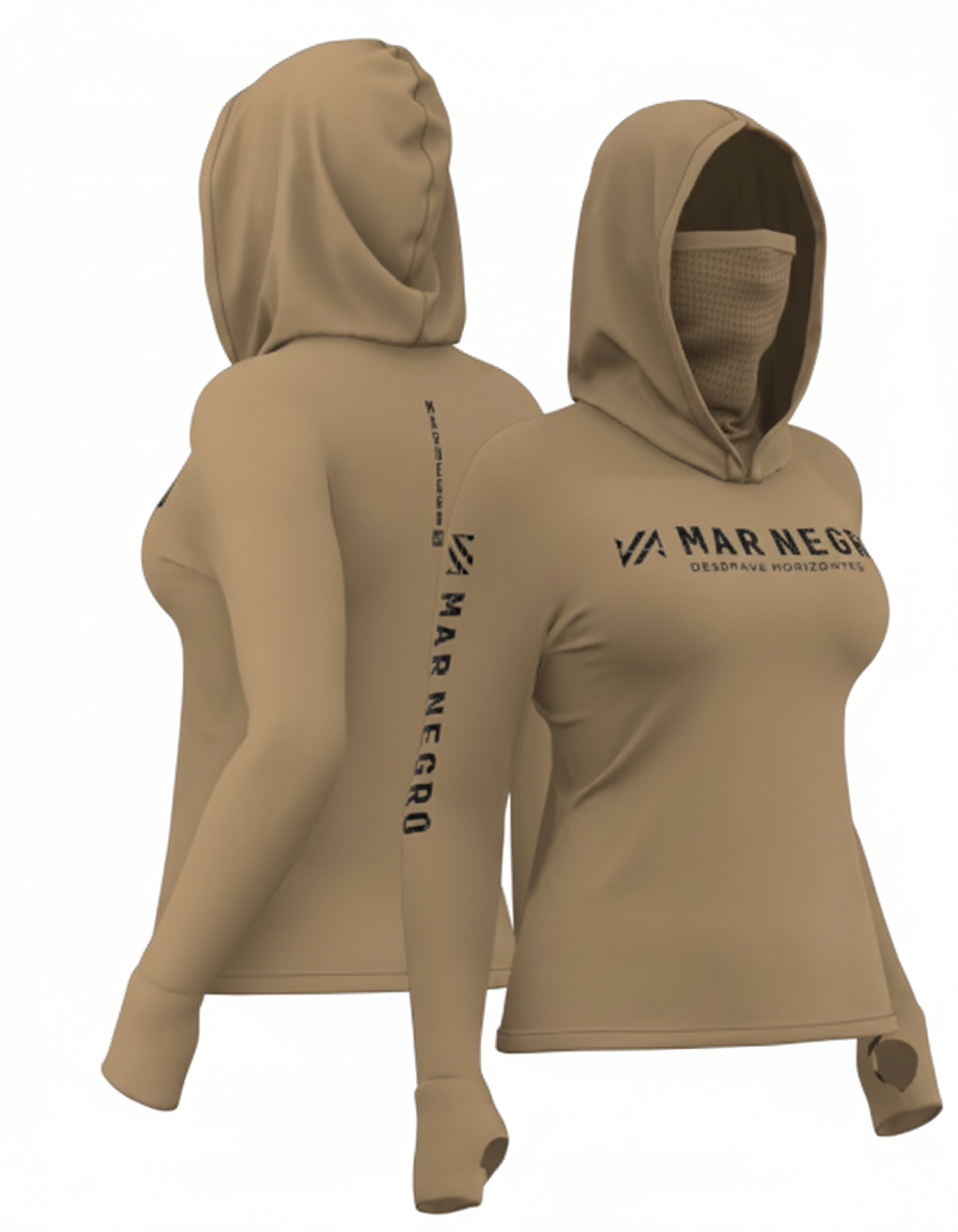 Camiseta Feminina X Protection Poliamida Mar Negro