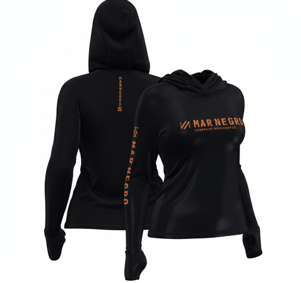 Camiseta Feminina X Protection Poliamida Mar Negro