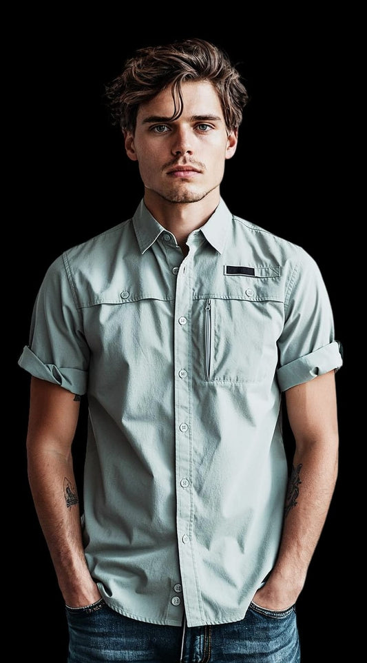 Camisa Baitfishing Old Fash Manga Longa