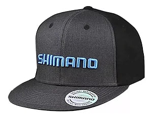 Boné Shimano Cinza Logo Azul Ocea Kanji Cap Grey/Black