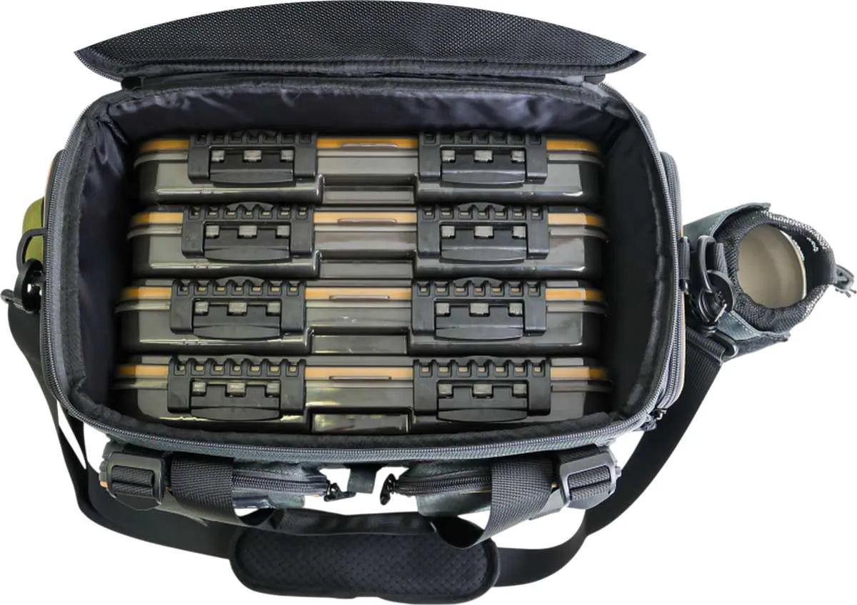 Bolsa Mar Negro Anglers Com 4 Estojos