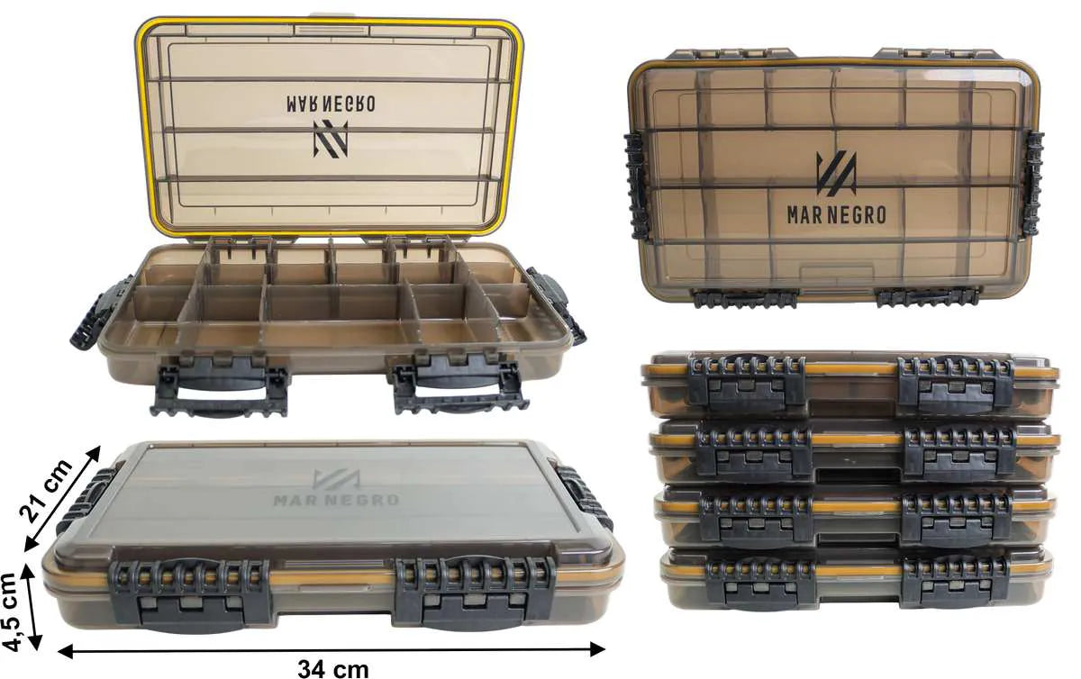 Bolsa Mar Negro Anglers Com 4 Estojos