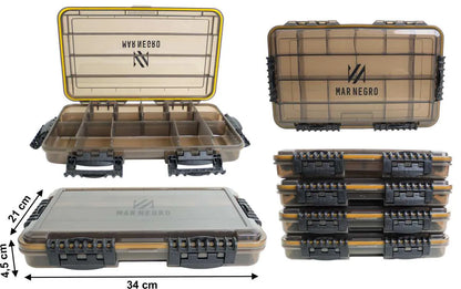 Bolsa Mar Negro Anglers Com 4 Estojos