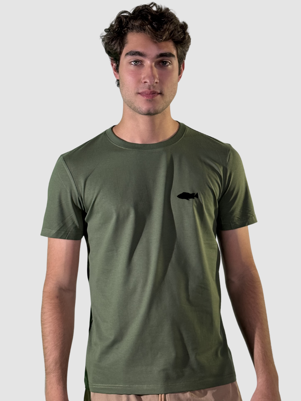 Camiseta Fish Ops Logo Em Camurça